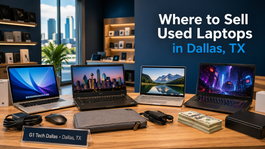 where to sell used laptops in Dallas